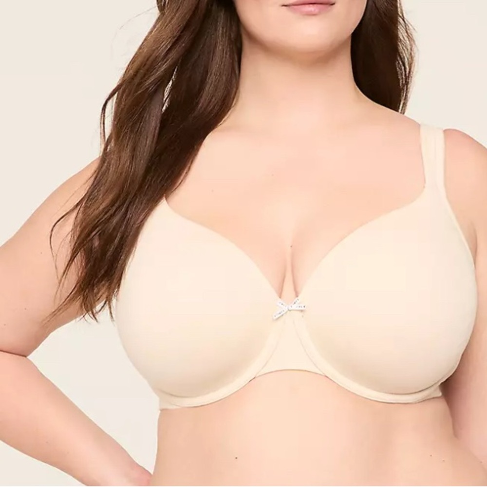 Cacique Beige Lightly Lined Full Coverage Comfort Bra
